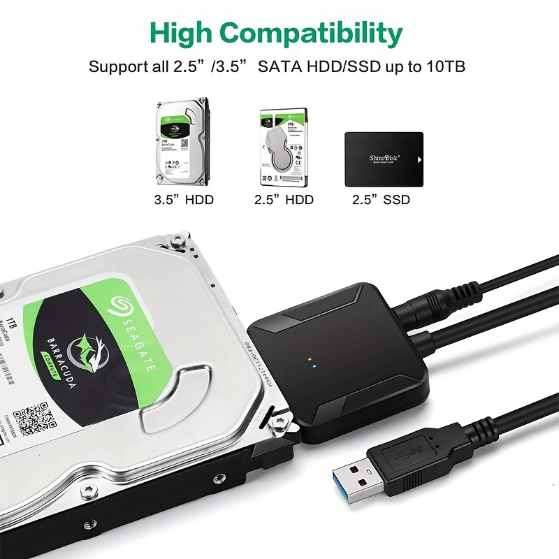Cable para conectar Discos Duros Externos USB 3.0 -Ancho 90 CM