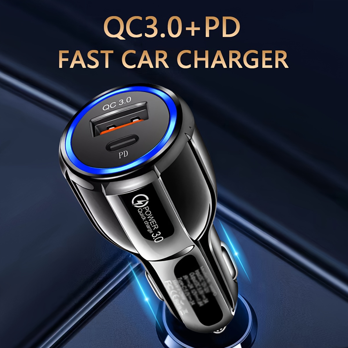 Car Charger, Arteck 40W 2 Quick Charge 3.0 USB Port Adapter with Dual QC  3.0, Compatible iPhone 15, 15 Pro, iPhone 14, 14 Pro, 13 Pro Max, 13 Mini