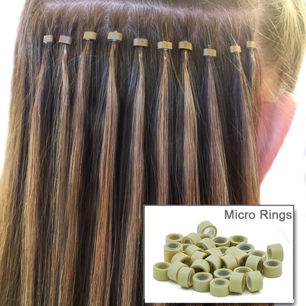 Hair Extensions Kit Pliers Pulling Hooks Silicone Rings Hair - Temu