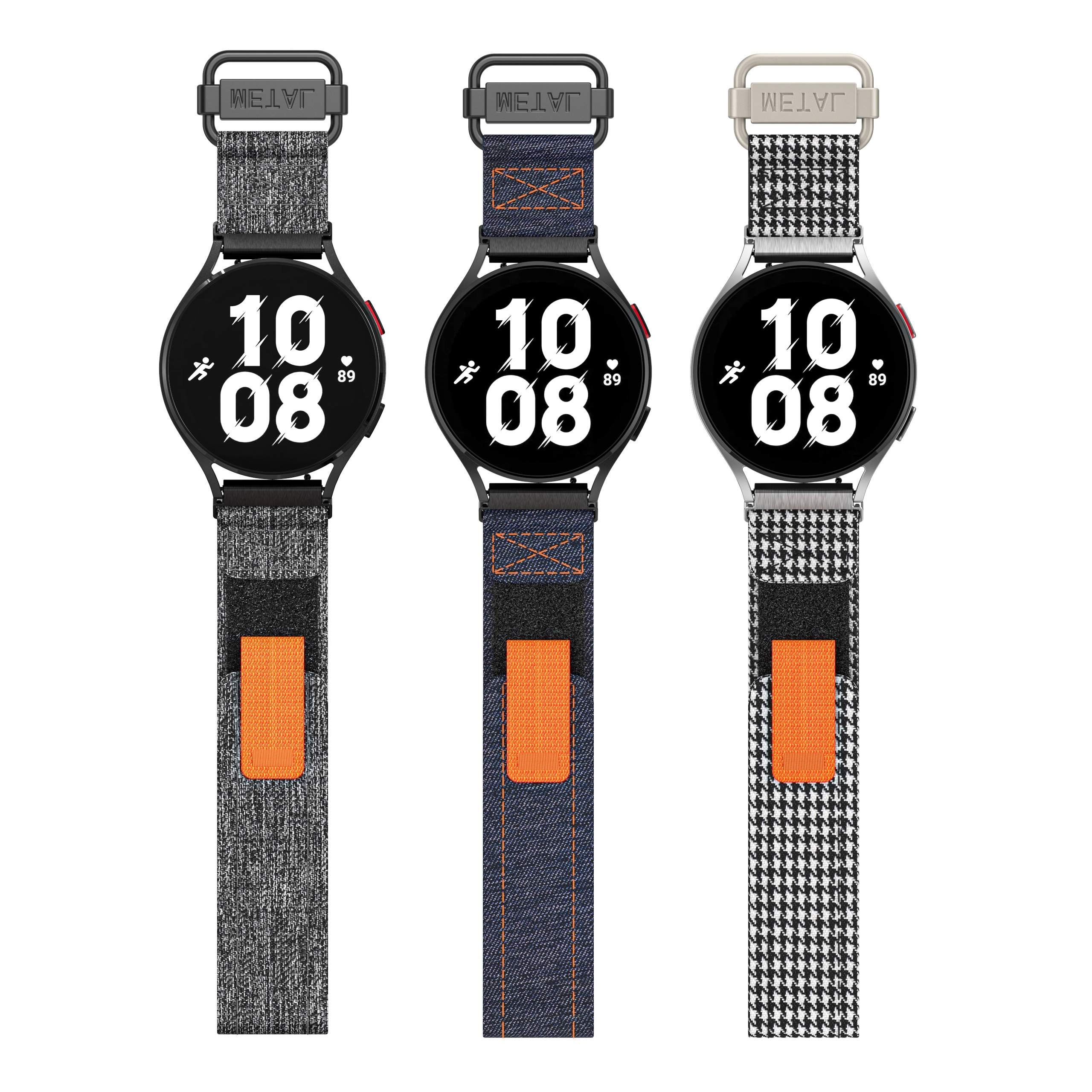 Wanme 20MM Correas para Samsung Galaxy Watch 6 Classic 43mm 47mm / Galaxy  Watch 6 40mm 44mm