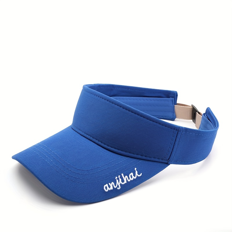 Men's Letter Embroidery Curved Eaves Sun Hat