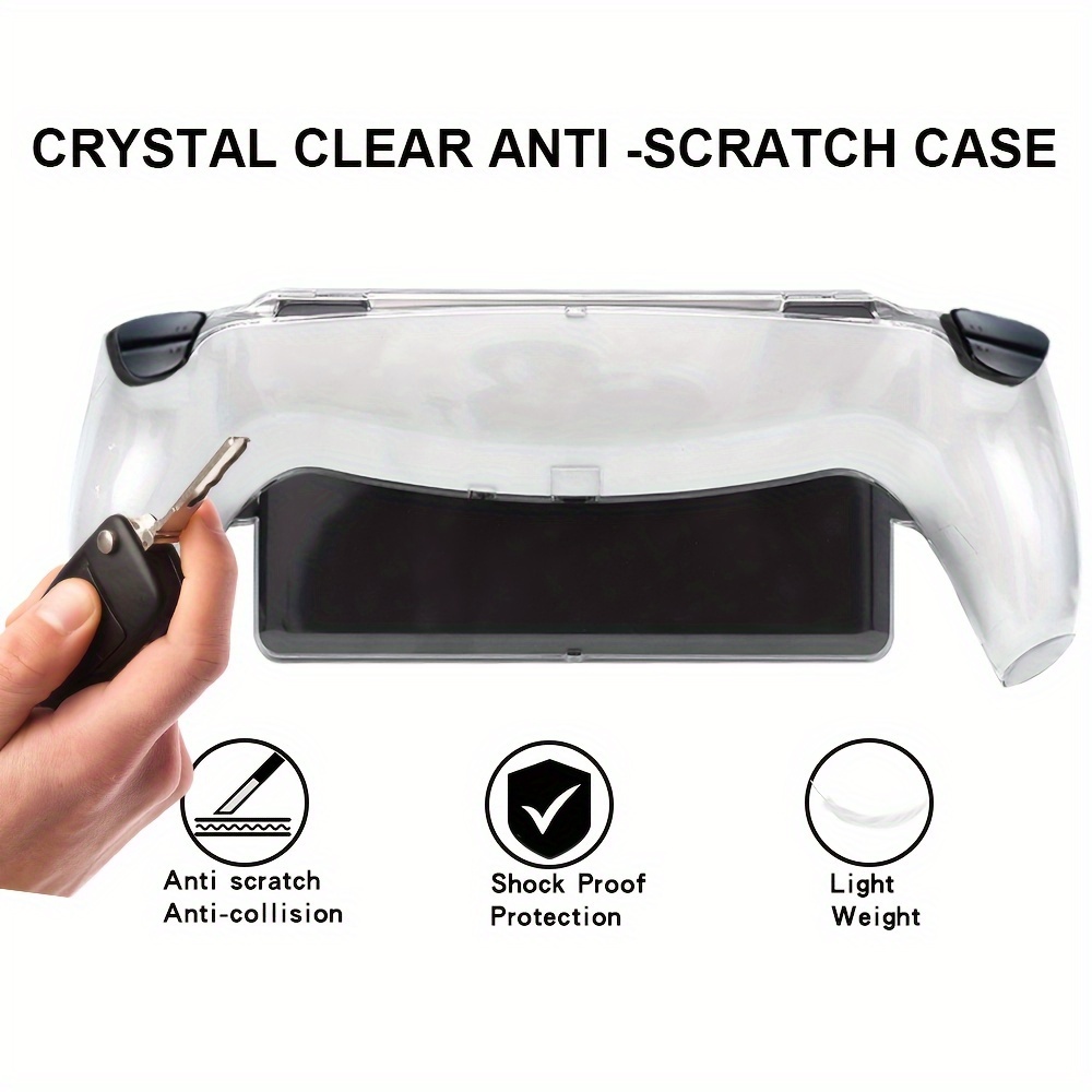 Protective Case for Playstation Portal, TPU Cover Case Protective Sleeve  with Stand for Portal Game Console Drop-Proof Case Skin Shell Protector