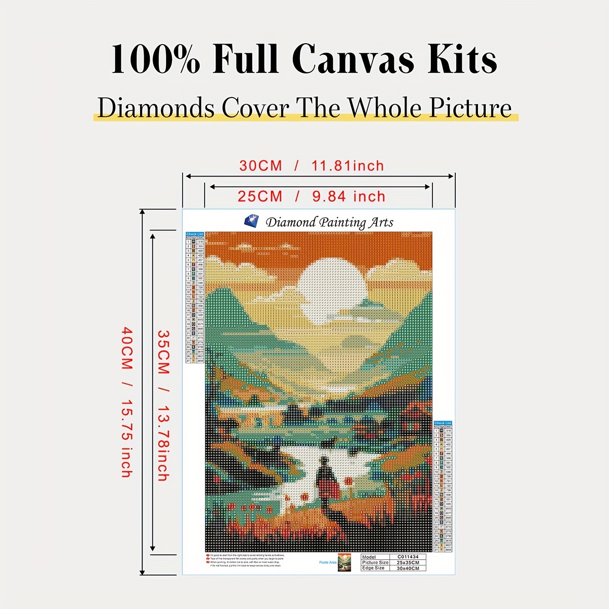 Diamond Painting Kit, 5D DIY Diamond Painting Kits, Full Drill Diamond Art  Kit P