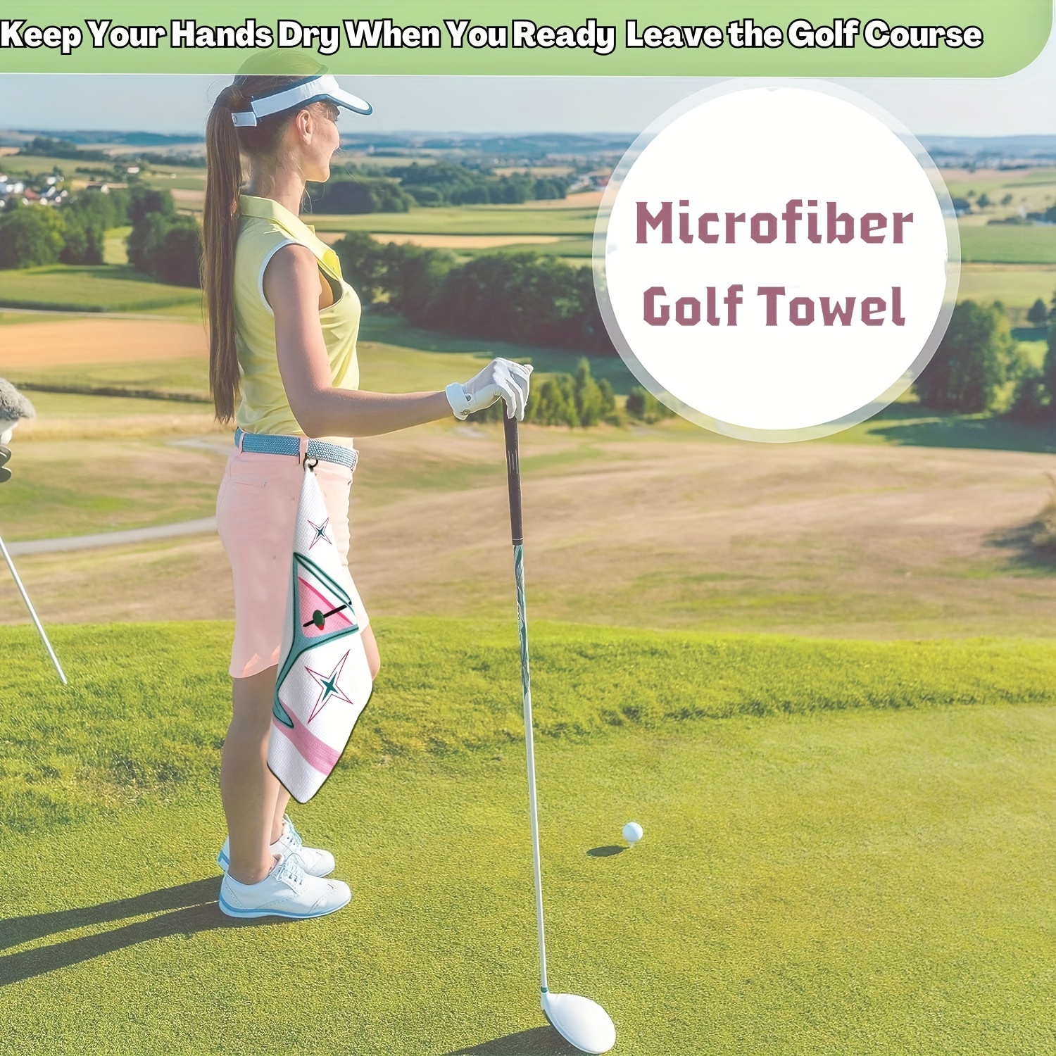 Funny Golf Towel With Carabiner Clip Golf Club Golf Bag - Temu