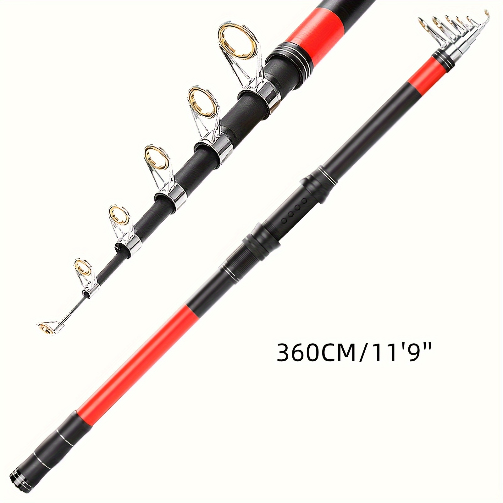 Telescopic Fishing Rod Stainless Steel Fishing Pole - Temu