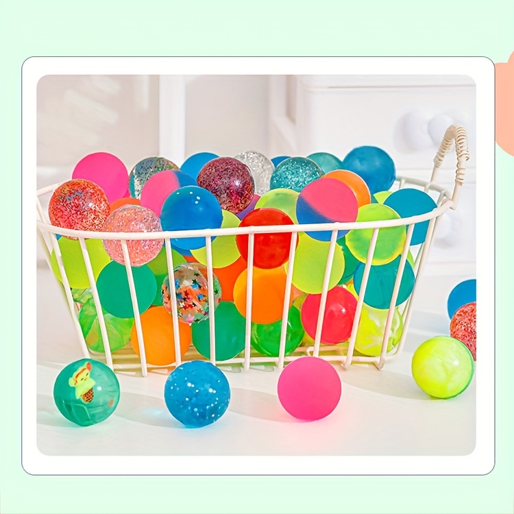 Colorful Transparent Bouncy Ball Creative Floating Solid - Temu