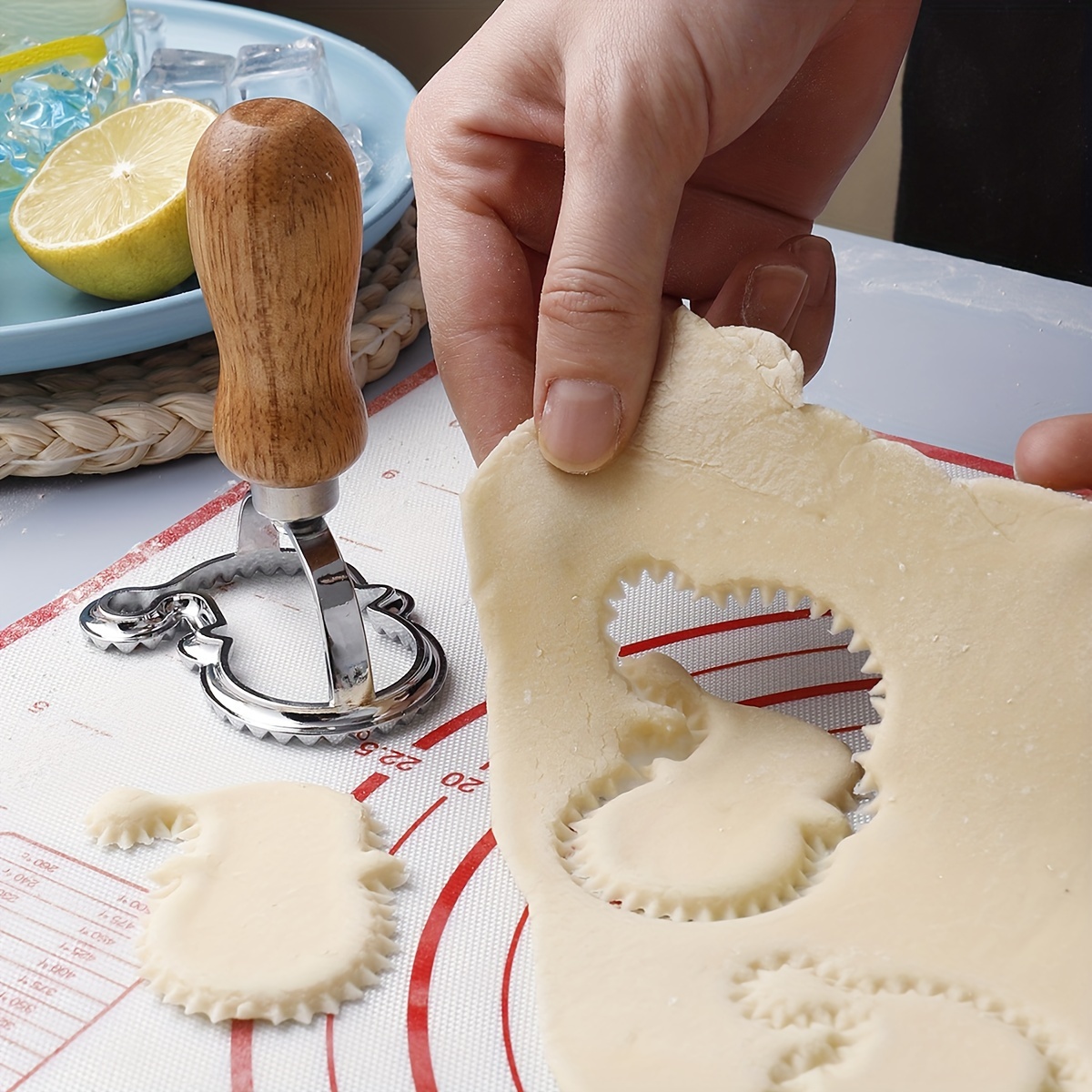 Cookie Cutters And Dough Roller Zinc Alloy Pastry Cutters - Temu