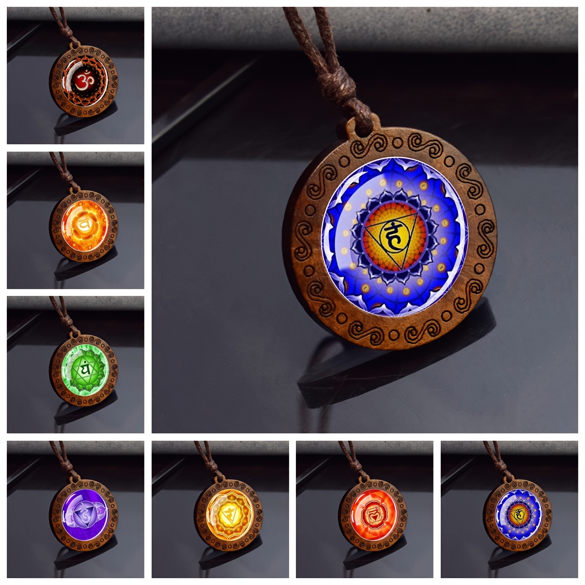 7 Chakra Pendant Necklace -  Canada