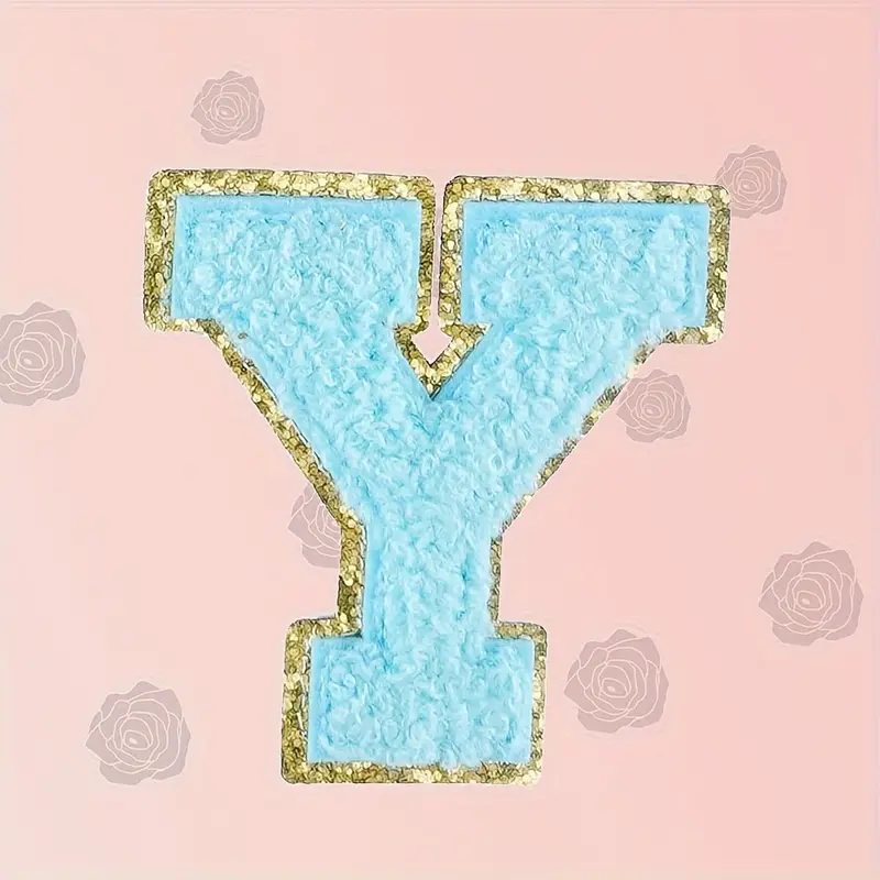 Letter Patches Glitter Letter Patches A-z Iron On Alphabet Patches