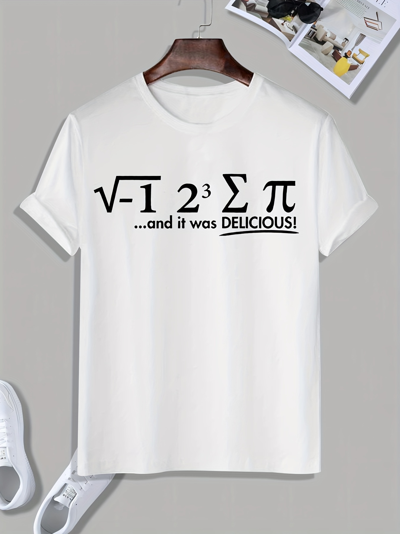 Creative Funny The Math Design Printed T-shirt Men's Casual Streetwear T  Shirt Summer Hipster Cool Male Tee Tops