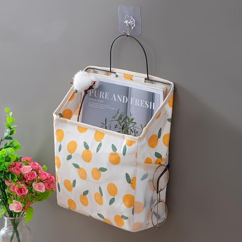 Grocery Bag Dispenser, Wall-mounted Plastic Bag Holder, Houndstooth Fabric  Shopping Bag Storage Bag, Recycling Bag Storage Container, Storage Organizer  For Socks, Shoe Covers, Garbage Bags, Etc. (multi Color Optional) - Temu