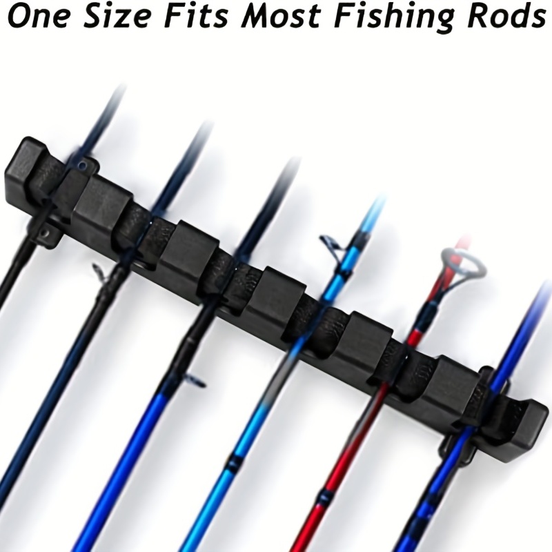 1 Set Vertical/Horizontal Fishing Rod Holder Racks, Wall Mounted Fishing  Pole Display Holder, For 6 Rods Storage, Fishing Tackle