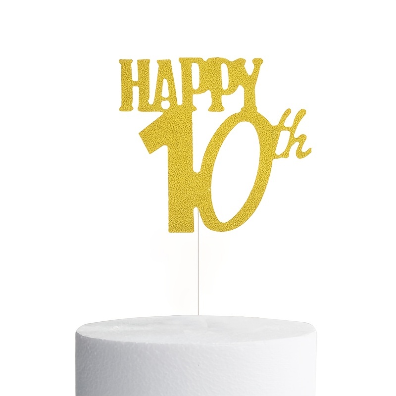 Number 10 Cake Inserts Happy Birthday Cake Inserts Cake Insert Baking  Decorations | Shop The Latest Trends | Temu
