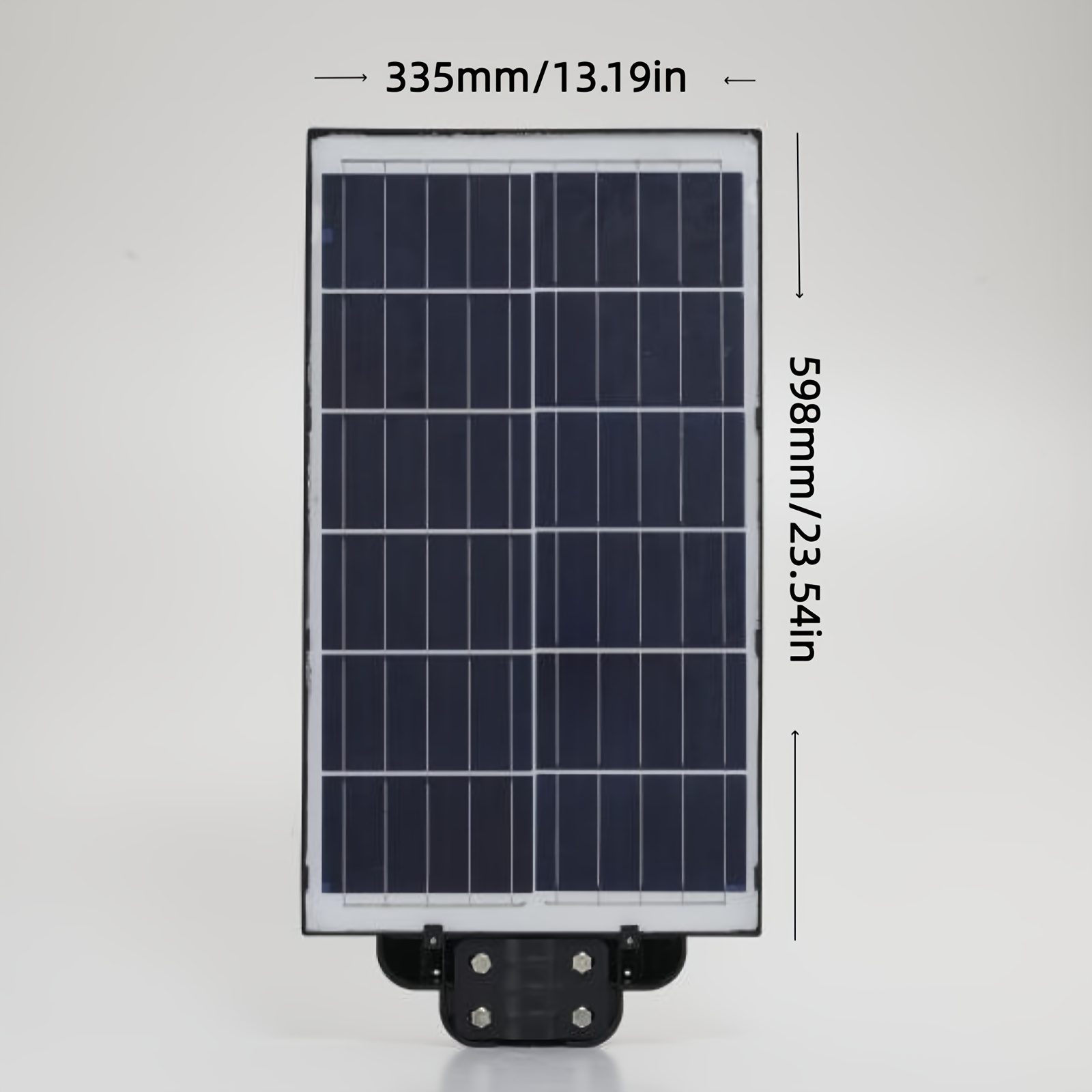 1pc integrated solar street light super high power cayenne model black and illuminated from all sides light control human body induction remote control charging display function suitable for home courtyards gardens outdoors and roadside details 8