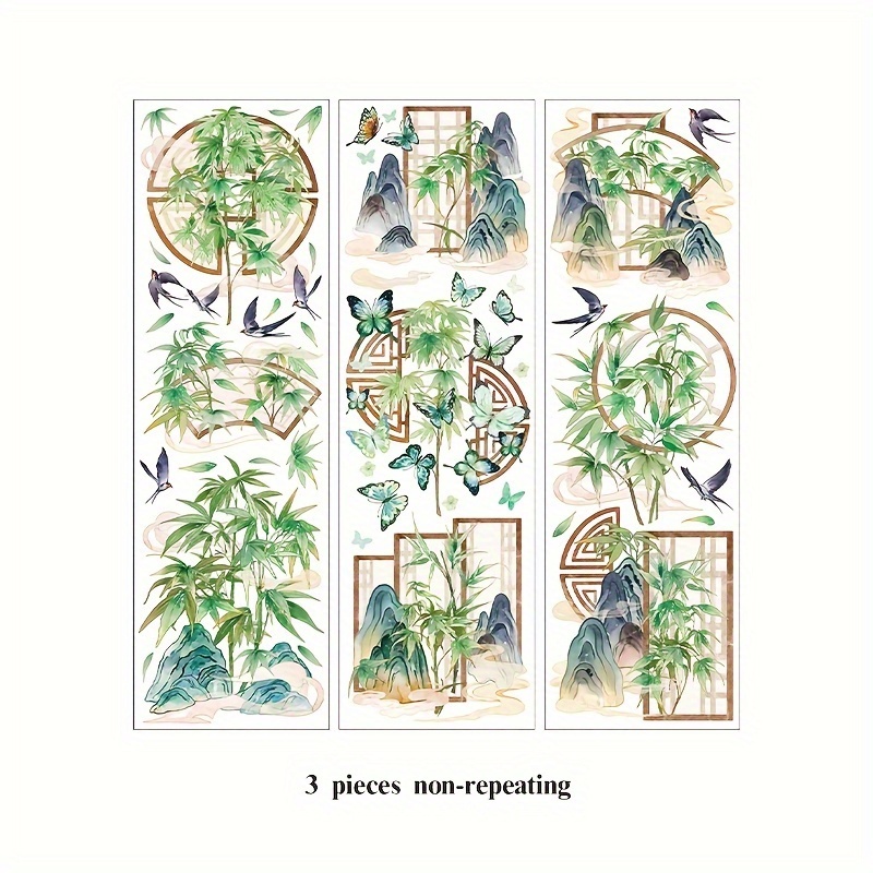 Transparent Long Tape for Pets, Flower and Bird Hand DIY, 3 Pieces