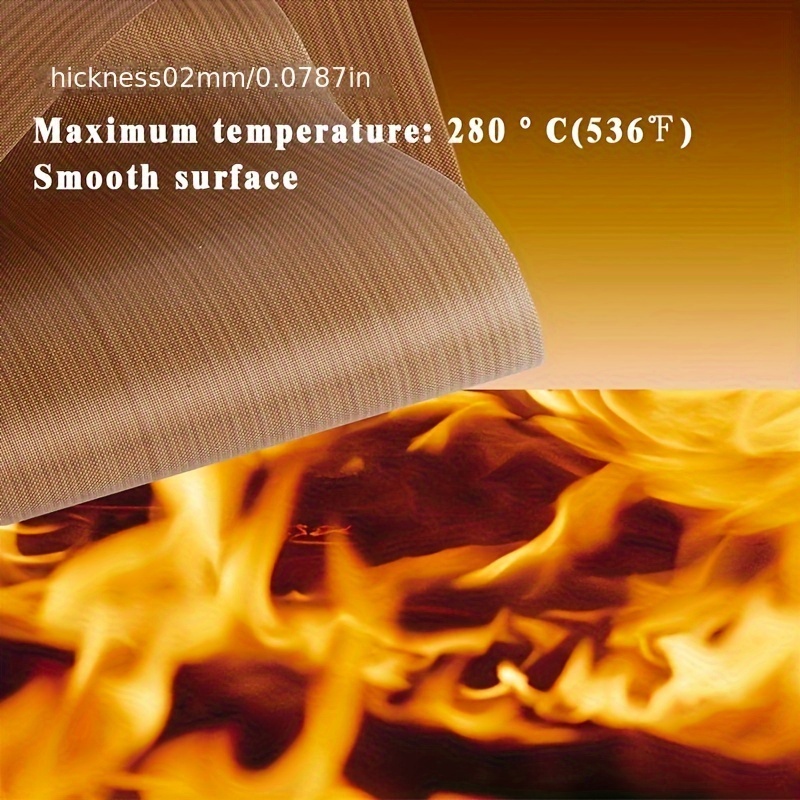 3pcs PTFE Teflon Sheets + 3pcs Heat Tape for Heat Press Temperature  Resistance