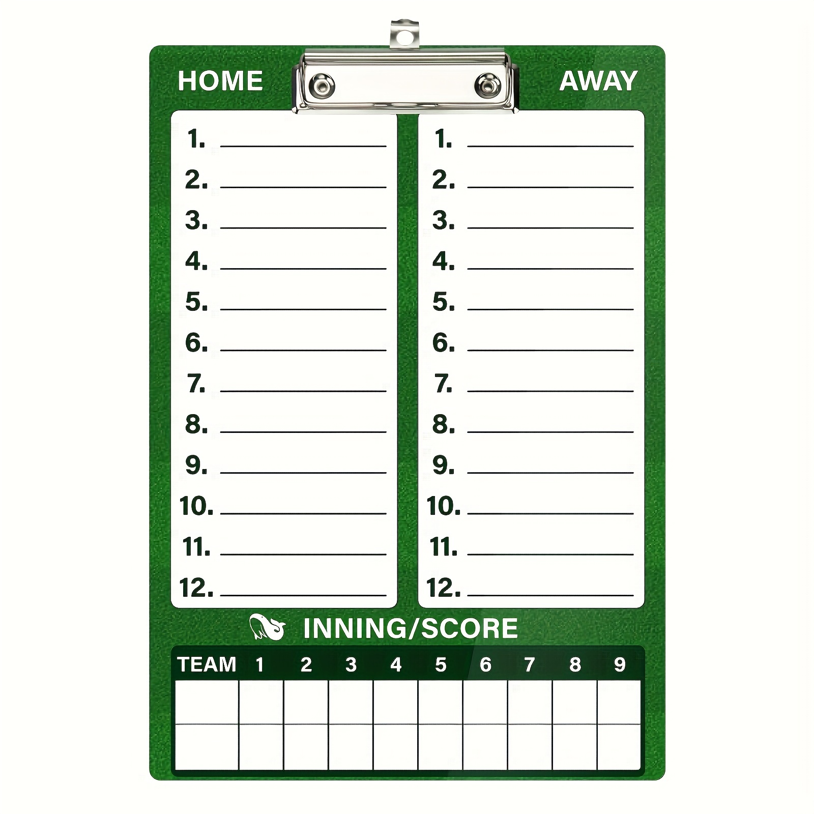 owlkela 1pc baseball coaches clipboard with dry erase marker pen holder and metal chain ring carabiner