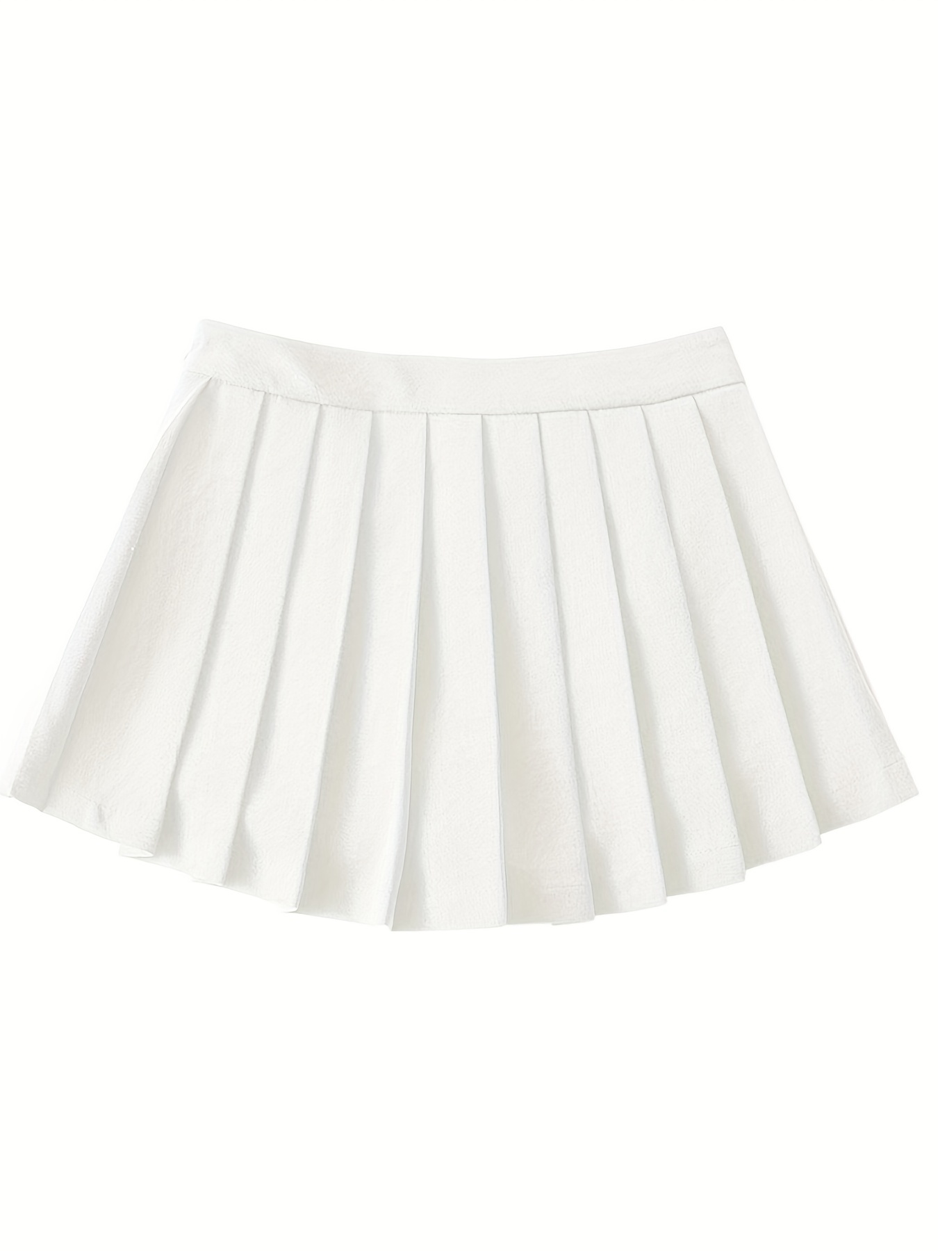 Solid Pleated Mini Skirt Y2k Cute Skirt Spring Summer - Temu