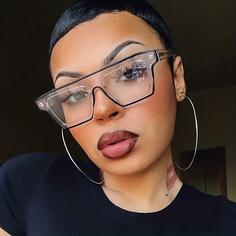 Square Lens Glasses Temu
