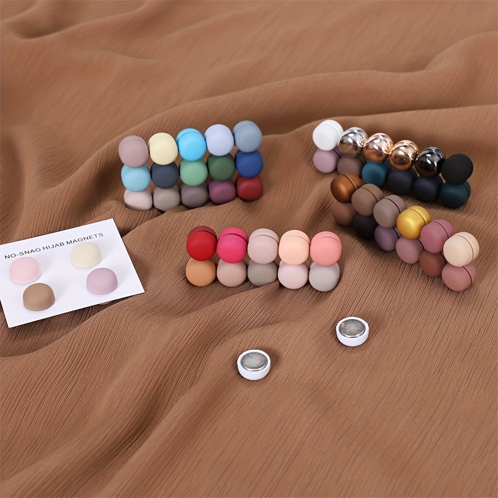 Macaroon Candy Color Hijab Magnetic Pins Frosted Strength - Temu Philippines