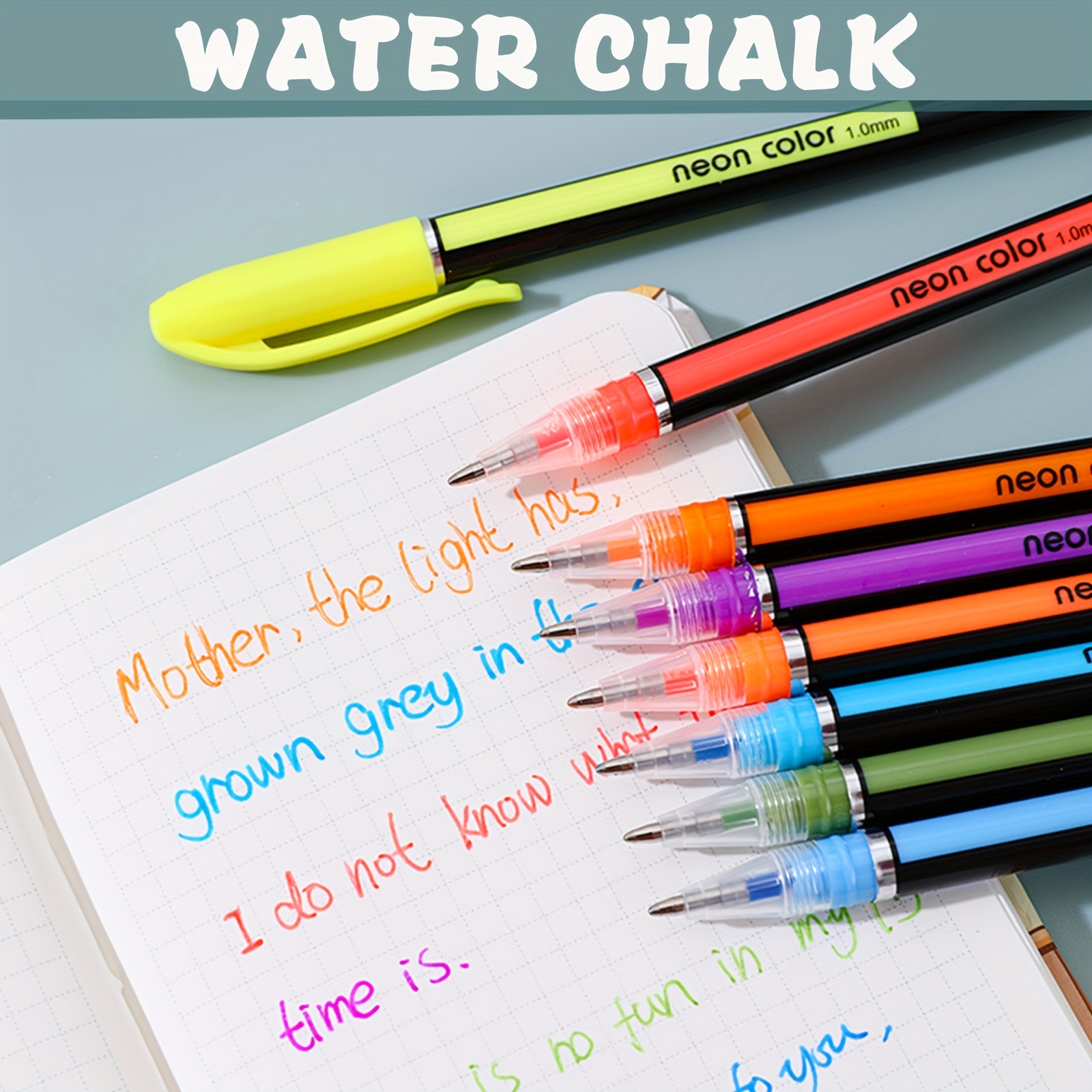 6 Gel Pens Gel Pastel Colors Pen Set Adults Kids Coloring Book