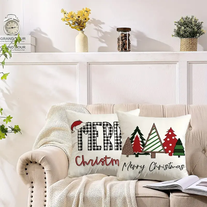 Christmas Walnut Soldier Christmas Tree Throw Pillow Cover - Temu
