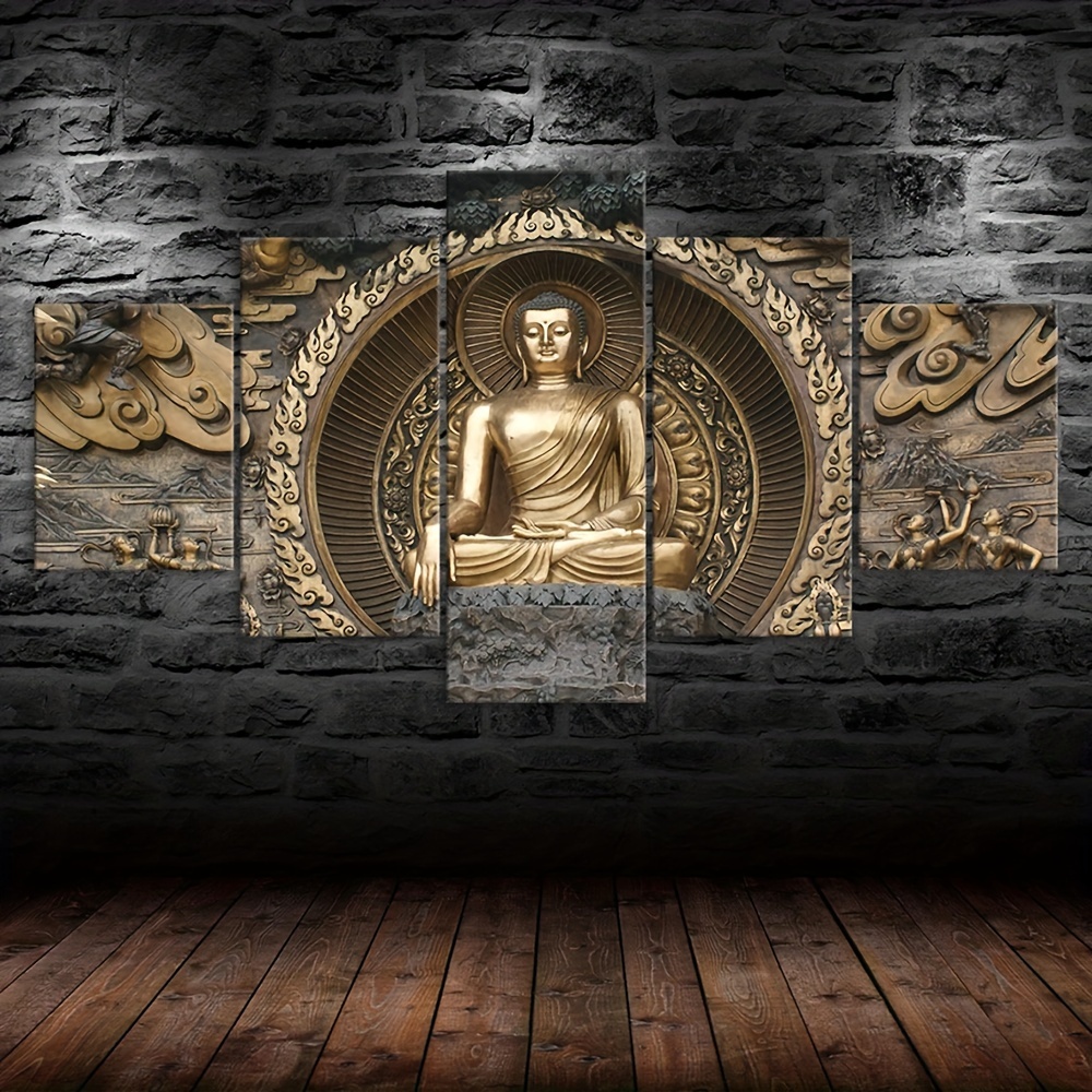 Buddha Statue Wall Art Zen Decor Spa Room Decor Spiritual - Temu United  Arab Emirates