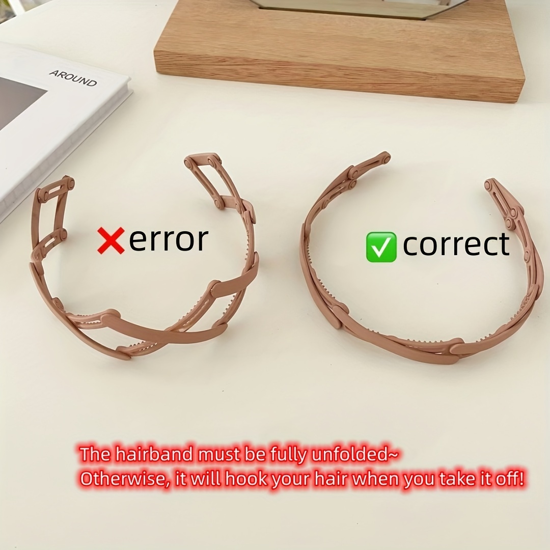 Foldable Non Slip Hair Hoop for Women Girls