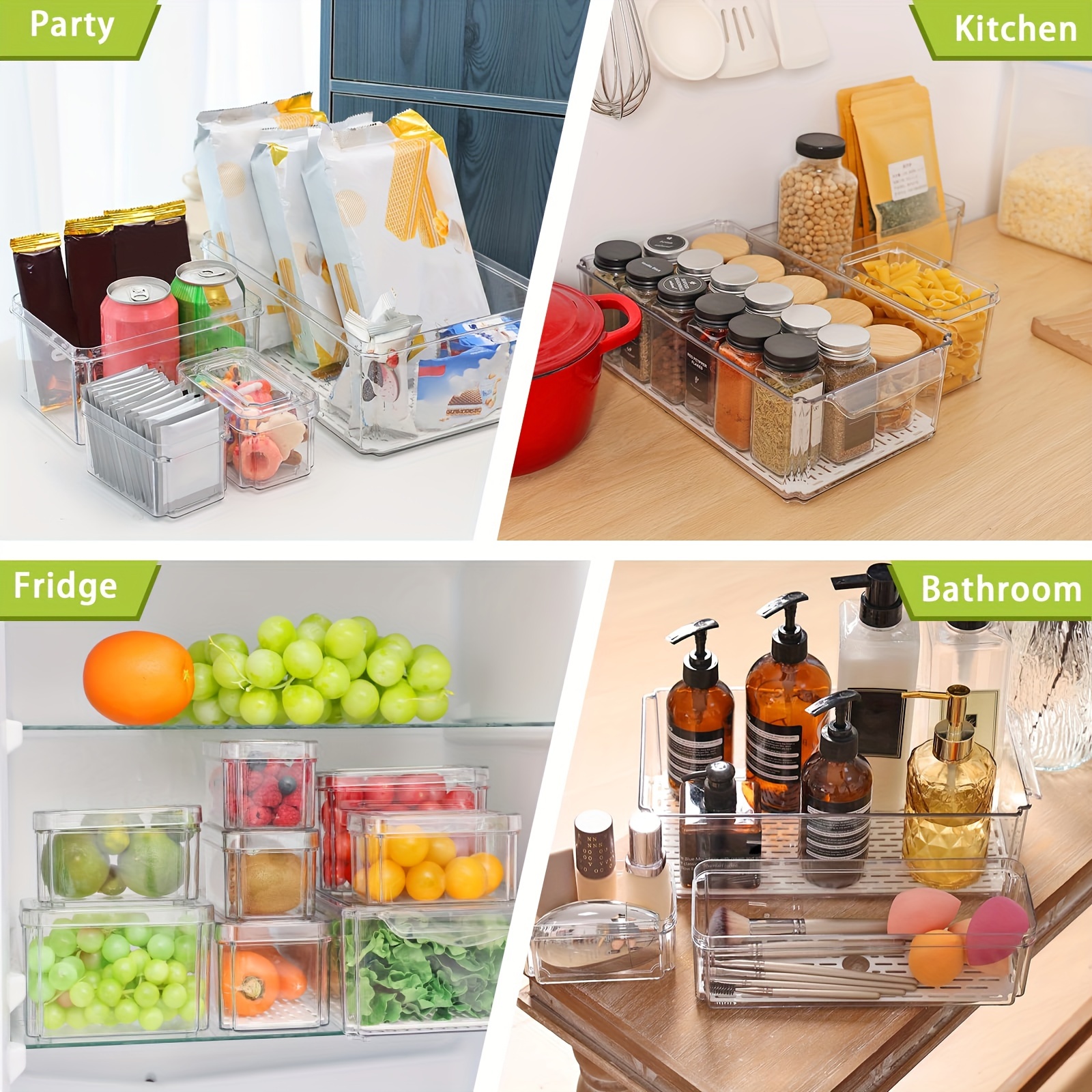 1pc Plastic Mini Fridge Fresh-Keeping Box, Multi-Functional Leak-Proof  Microwaveable Food Container Suitable For Kitchen And Picnic