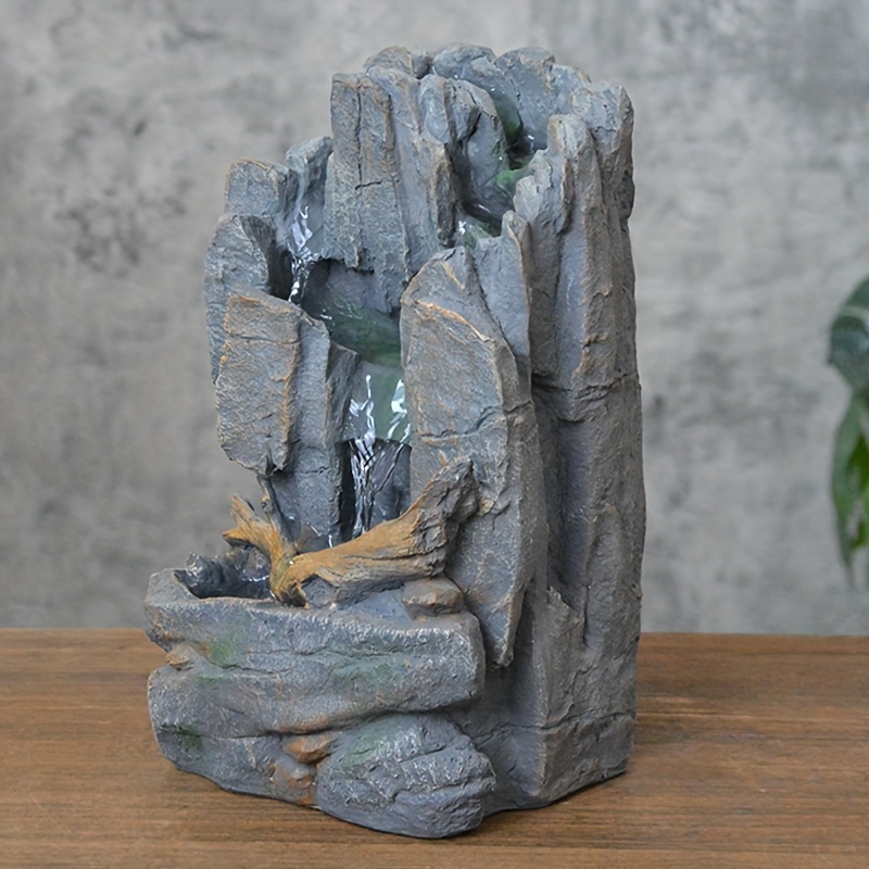 Fontaines d'eau d'intérieur artisanat décor de fontaine de cascade de  rocaille de table Zen 
