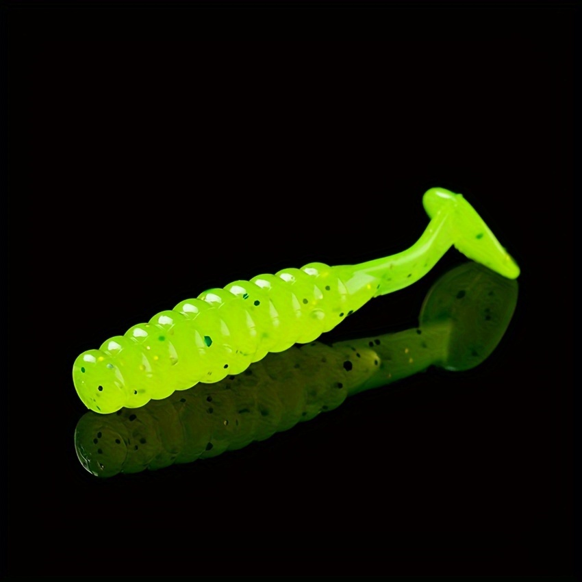 20pcs Paddle Tail Soft Lure Swimbait Fishing Accessories