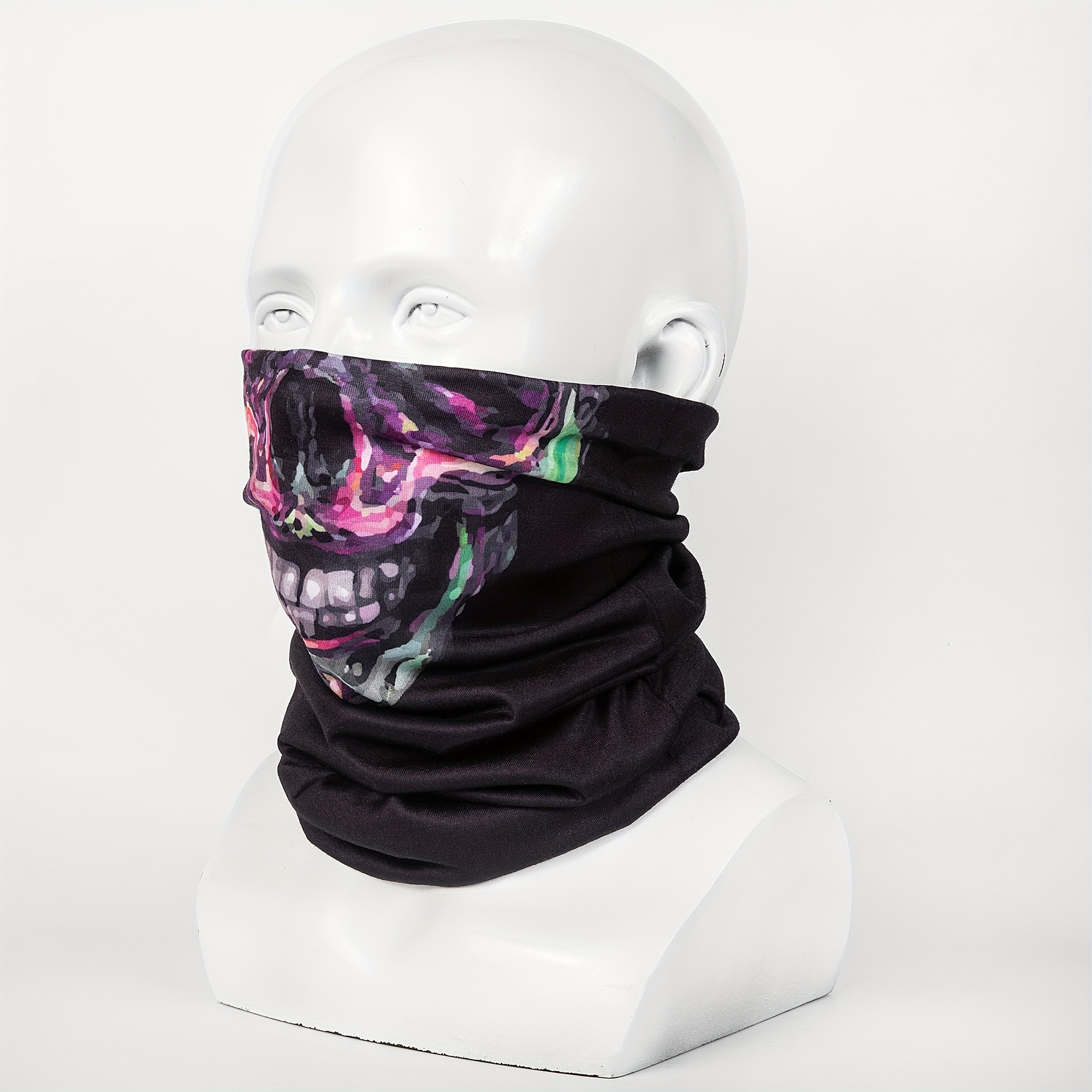 Skull Printed Bandana Scarf Stylist Protected: Windproof - Temu