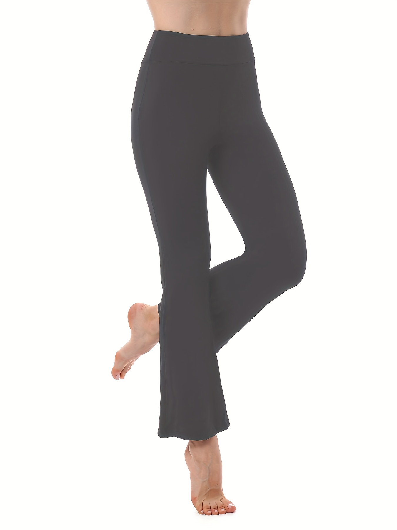 Yoga Heather Gray High Waisted Bootcut Leggings