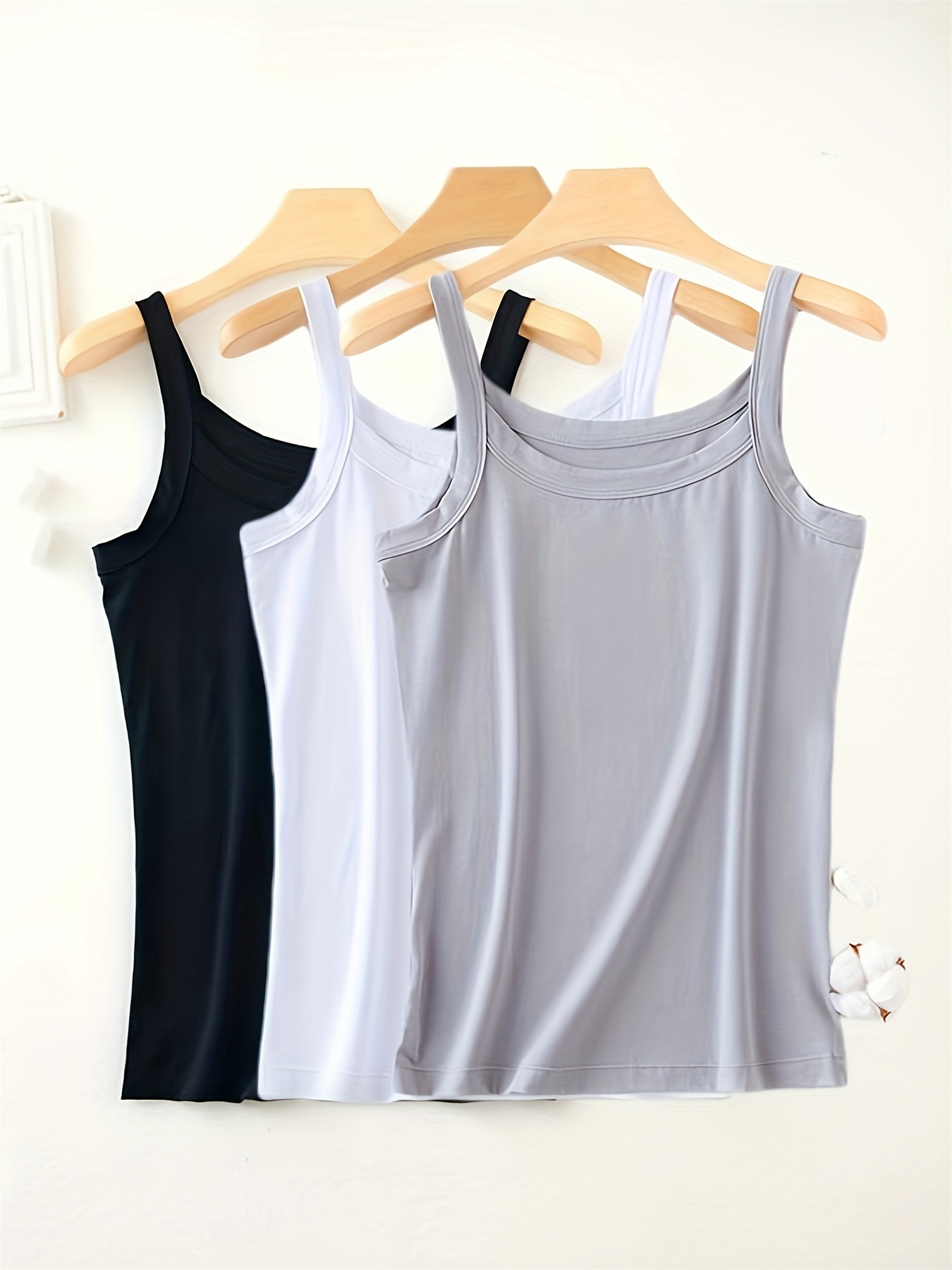 Solid Scoop Neck Cami