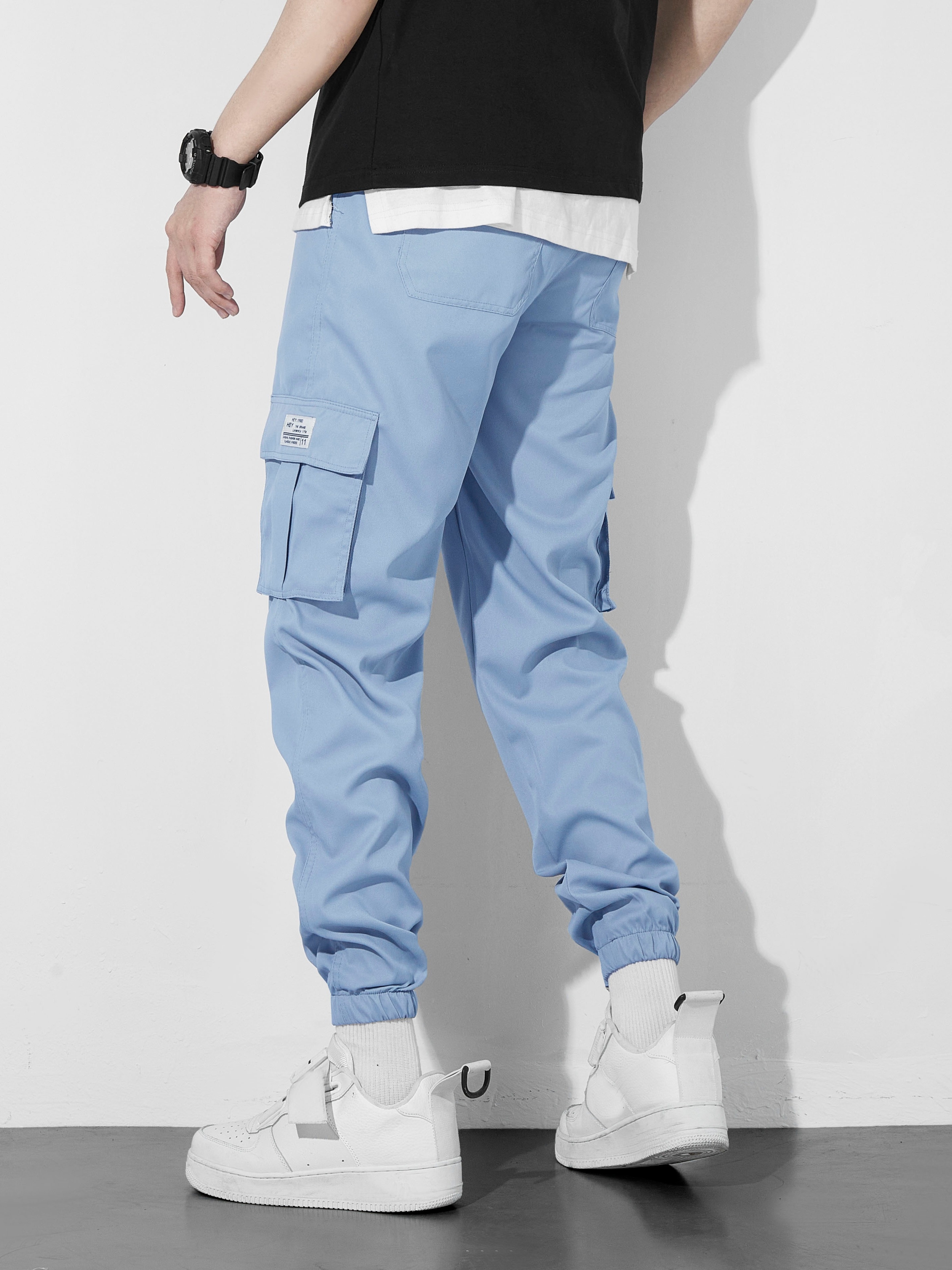 Cargo joggers - Light denim blue - Kids