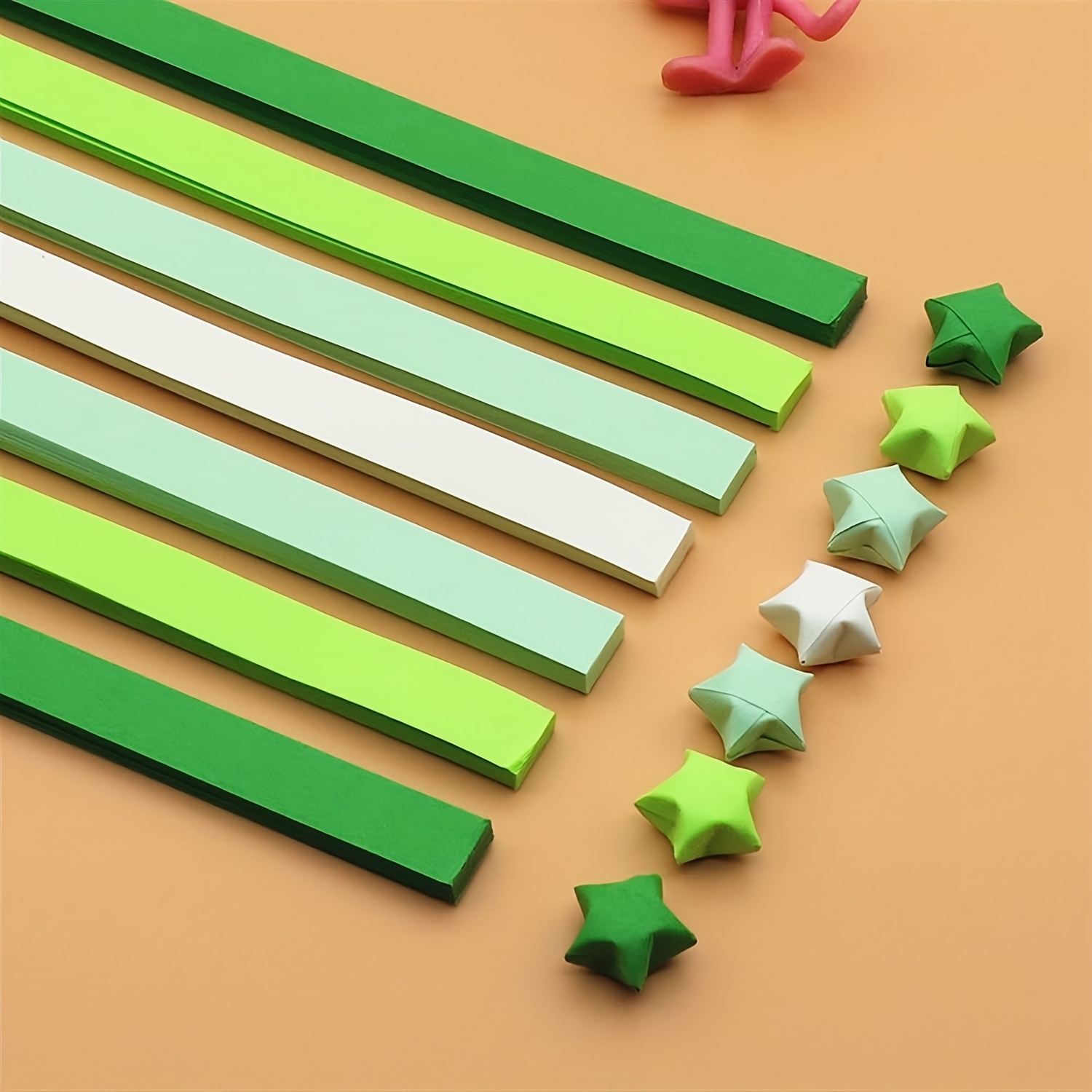 Origami Star Paper Strips, Star Folding Paper, Rainbow Origami