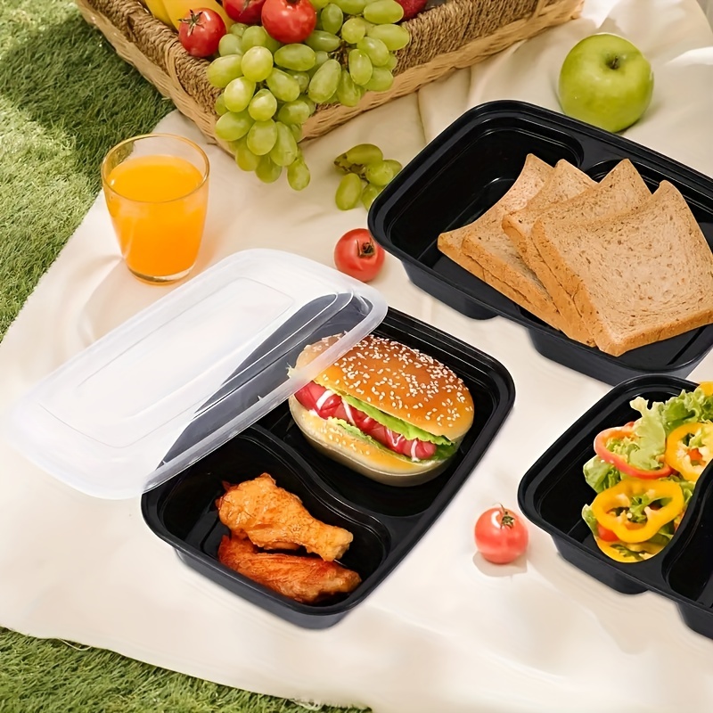 28 oz. Meal Prep Containers With Lids, 2 Compartment Lunch Containers,  Bento Boxes, Food Storage Containers