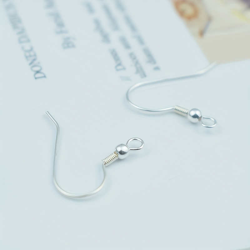 925 Sterling Silver Earrings Hook Earline French Line Hook - Temu