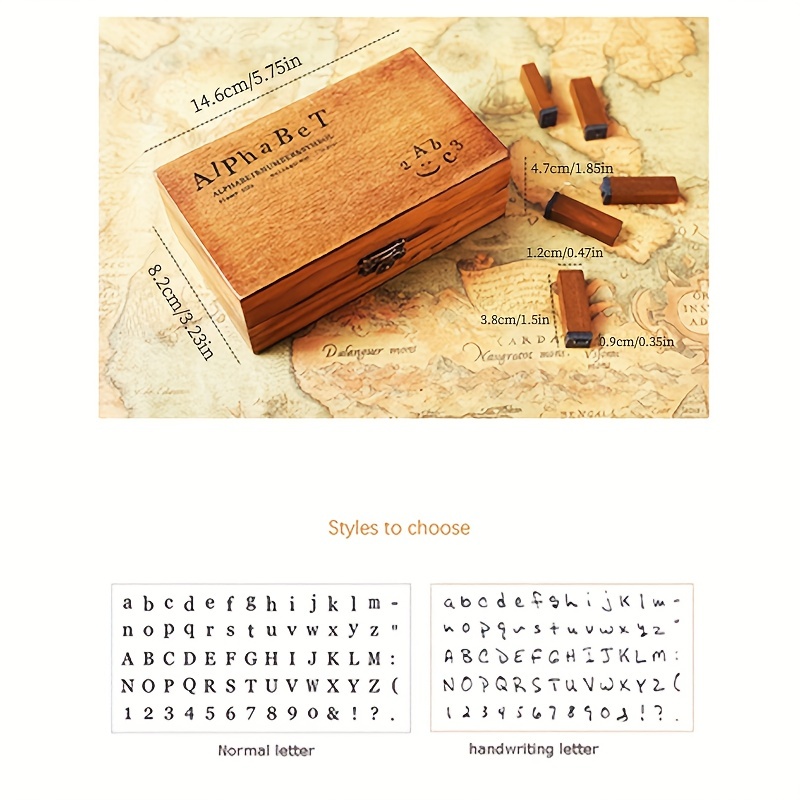 Wooden Alphanumeric Stamps Capital Letter Stamps For Diy - Temu