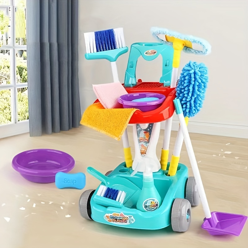Wooden Kids Cleaning Set For Toddlers, Montessori Cleaning Toys With Kids  Broom And Mop Set, Housework Pretend Play Toy Gift For Boys Girls Ages -  Temu