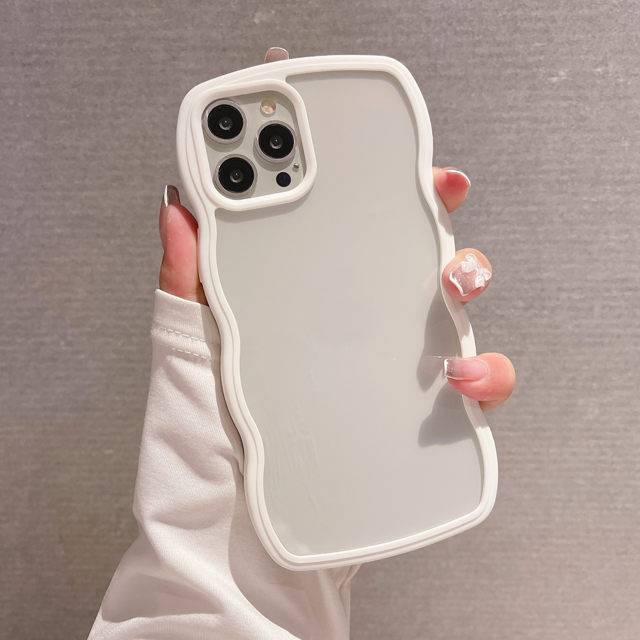 Protective White Transparent Phone Case Compatible - Temu