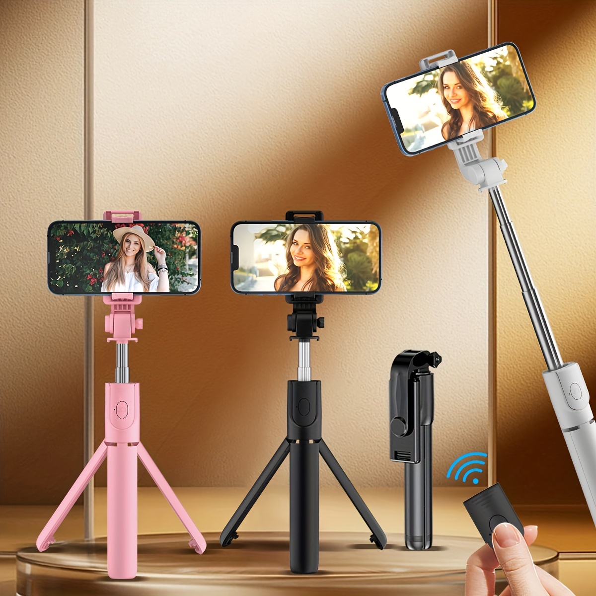 Palo Selfie Trípode, 4 en 1 Mini Extensible Selfie Stick Móvil con  Inalámbrico Control Remote, Compatible con iPhone 13/12/11/XS MAX/XS/8  Plus/8, Samsung S10, Huawei, Xiaomi, etc. : : Electrónica