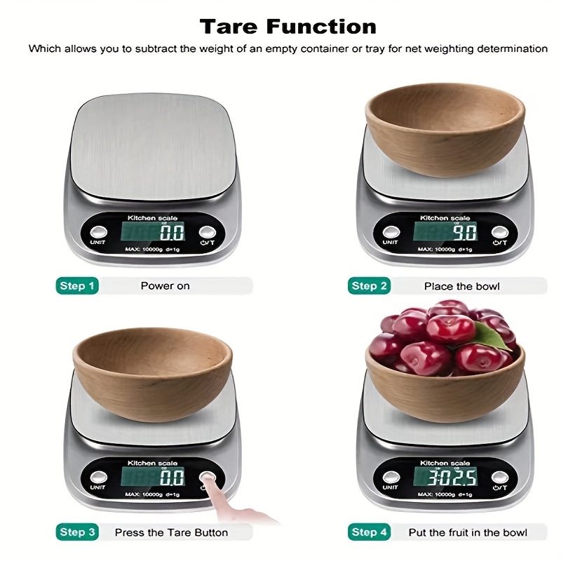 Digital Scale With Bowl - 10 Kg