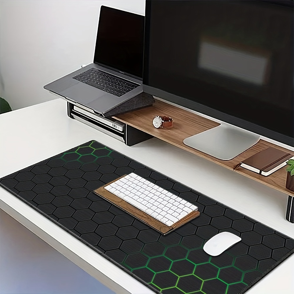 Chargeur sans fil en cuir de couleur unie tapis de souris Surfaces en  douceur Tapis de bureau imperméable à l'eau pour PC portable ordinateurs  portables