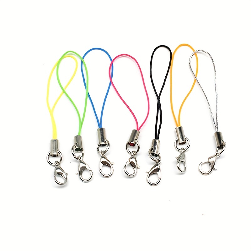 5pcs 30x68mm 7 Colors Lobster Clasp Keyring Hook with Ring Chain for Making Keychain Toy Doll Bags Charms Accessories,Temu