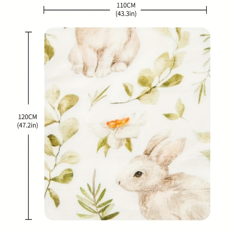 Soft Cozy 4 layer Bamboo Rainbow Rabbit Swaddle Blanket Temu