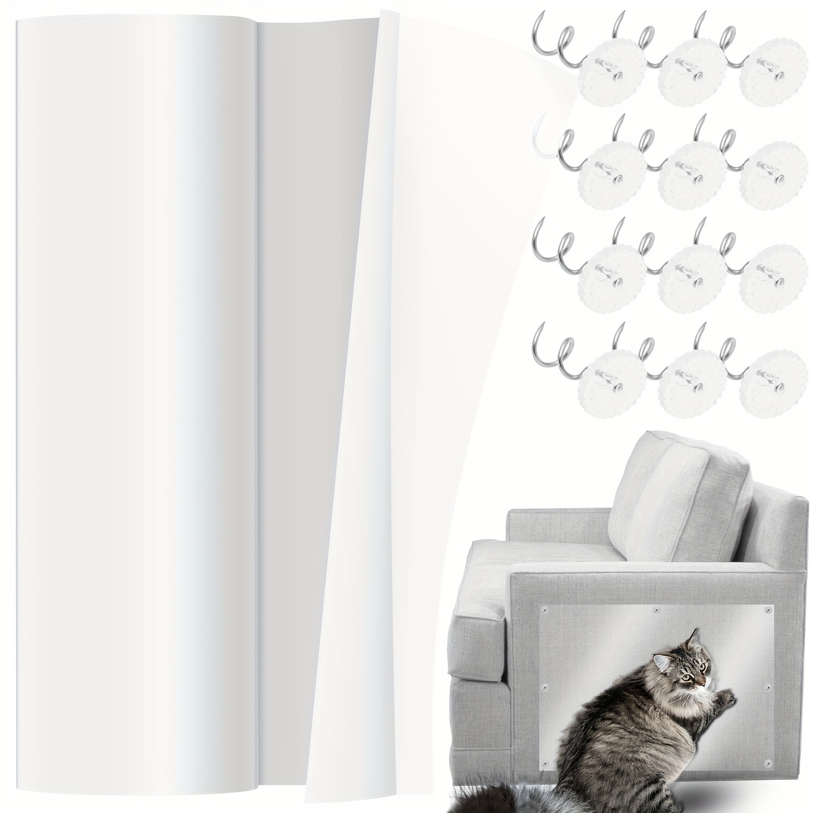 Premium Cat Scratch Tape Protect Furniture Durable Effective - Temu