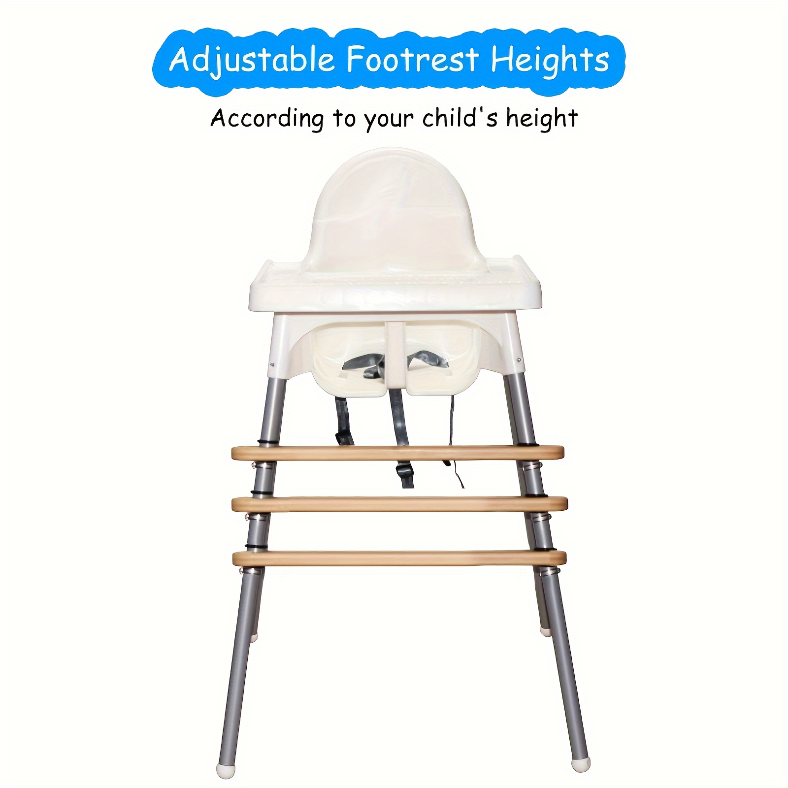 Footrest for Ikea Antilop High Chair / Supplement to Ikea Children's Chair  / Wooden Footrest / Accessory for Children's Chair 