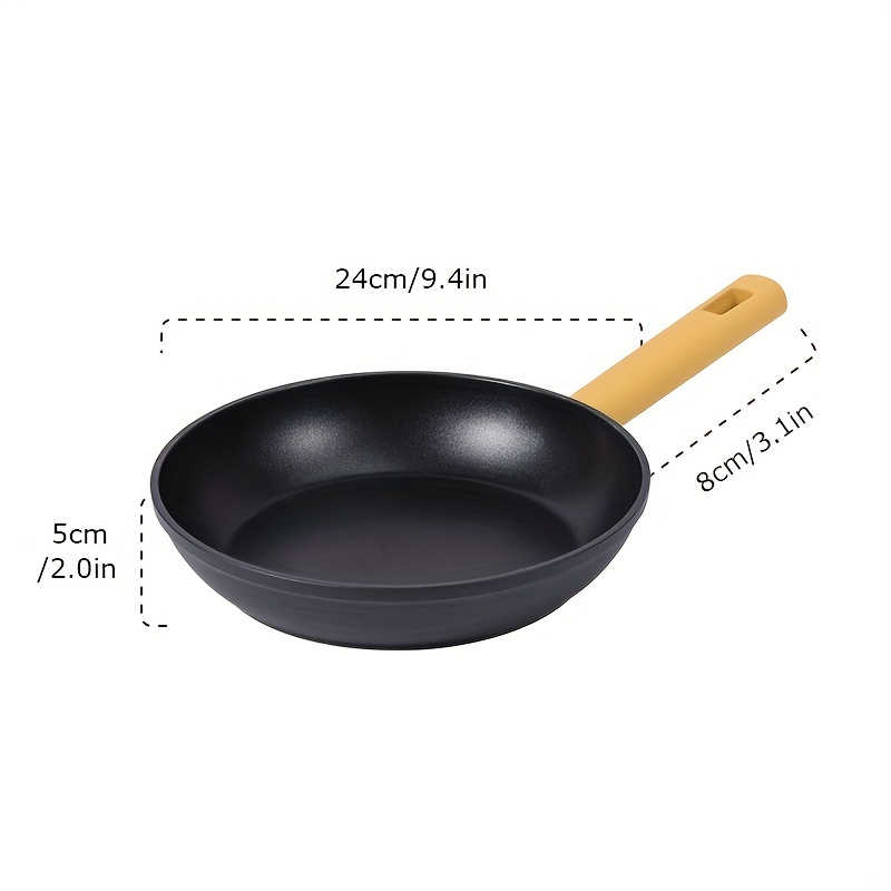 1pc, Nonstick Frying Pan (7.8''), White Medical Stone Skillet, Egg Fry Pan,  Pancake Pan, Steak Pan, For Gas Stove Top And Induction Cooker, Kitchen Ut