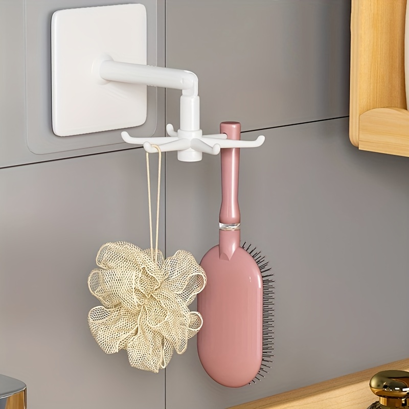 360 Rotating Hook with Strong Adhesive for Nail Storage